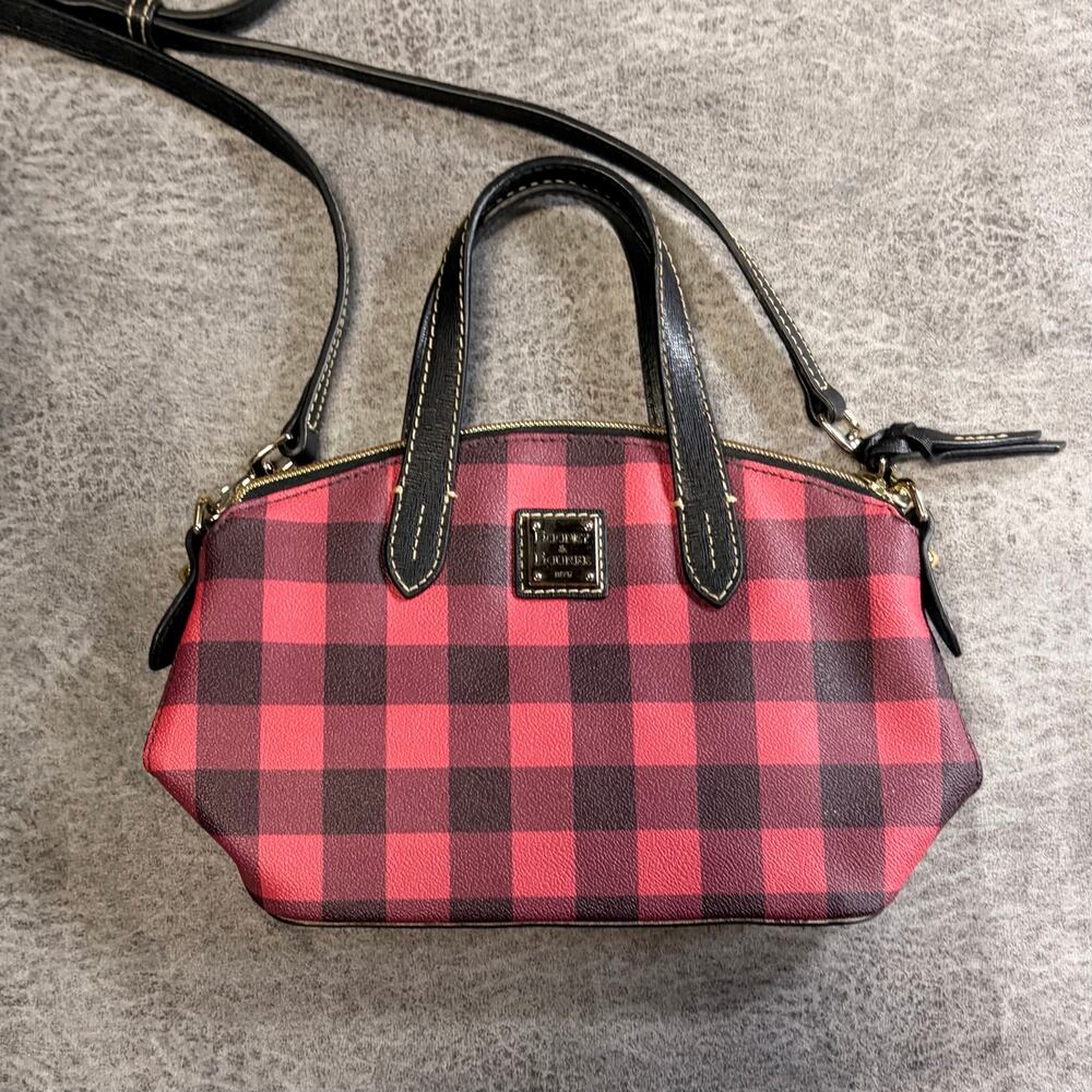 Dooney & Bourke Plaid Satchel with Shoulder Strap